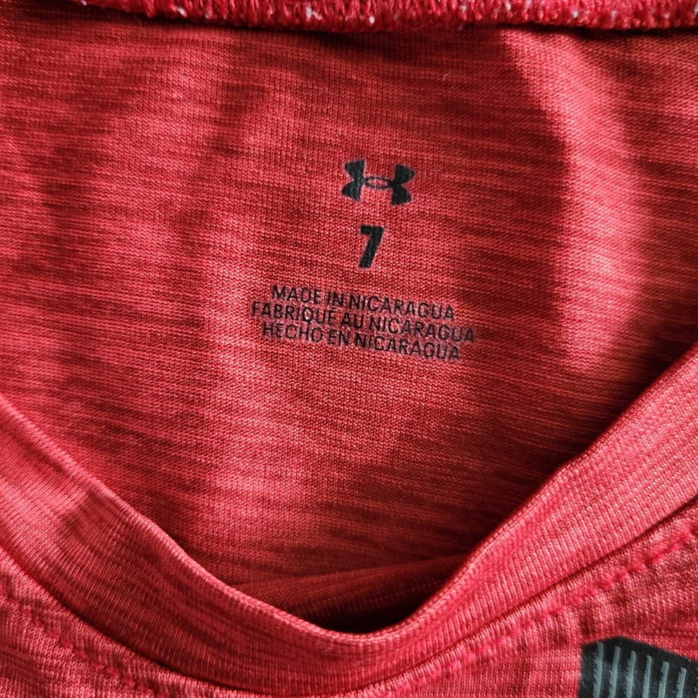 ๐ฅ 2 Under Armour Boys Size 7 Graphic Performance Tees - Picture 4 of 5
